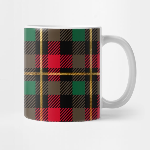 Pride Of Scotland Tartan Green Red And Gold by teezeedy